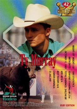 1996 High Gear Rodeo Crown Jewels #42 Ty Murray Back